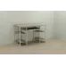 Компьютерный стол Ferrum-decor Тим 75x120x70 белый ДСП Дуб Сонома 32мм