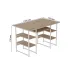 Компьютерный стол Ferrum-decor Тим 75x120x70 белый ДСП Дуб Сан-Марино 32мм