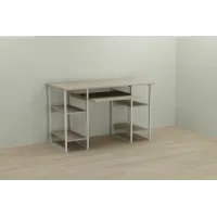Комп'ютерний стіл Ferrum-decor Тім 75x140x70 білий ДСП Дуб Сонома 16мм Комп'ютерний стіл Ferrum-decor Тім 75x140x70 білий ДСП Дуб Сонома 16мм