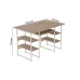 Компьютерный стол Ferrum-decor Тим 75x140x70 белый ДСП Дуб Сан-Марино 16мм