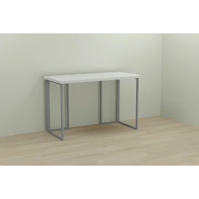 Компьютерный стол Ferrum-decor Ханна 75x100x60 серый ДСП Белое 32мм Компьютерный стол Ferrum-decor Ханна 75x100x60 серый ДСП Белое 32мм