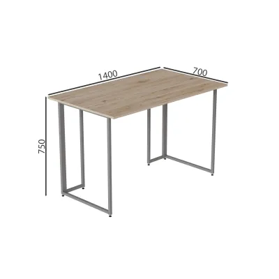 Комп'ютерний стіл Ferrum-decor Ханна 75x140x70 сірий ДСП Дуб Сан-Маріно 16мм Комп'ютерний стіл Ferrum-decor Ханна 75x140x70 сірий ДСП Дуб Сан-Маріно 16мм
