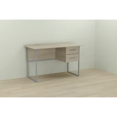 Компьютерный стол Ferrum-decor Дакота 75x140x60 серый ДСП Дуб Сонома 16мм Компьютерный стол Ferrum-decor Дакота 75x140x60 серый ДСП Дуб Сонома 16мм