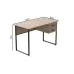 Комп'ютерний стіл Ferrum-decor Дакота 75x140x60 сірий ДСП Дуб Сан-Маріно 32мм