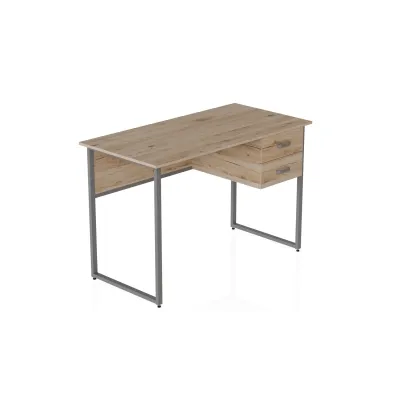 Компьютерный стол Ferrum-decor Дакота 75x140x60 серый ДСП Дуб Сан-Марино 32мм Компьютерный стол Ferrum-decor Дакота 75x140x60 серый ДСП Дуб Сан-Марино 32мм