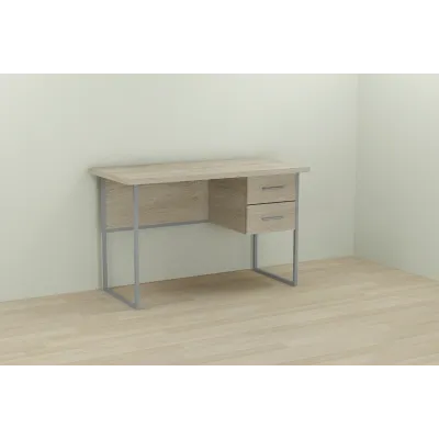 Комп'ютерний стіл Ferrum-decor Дакота 75x140x70 сірий ДСП Дуб Сонома 32мм