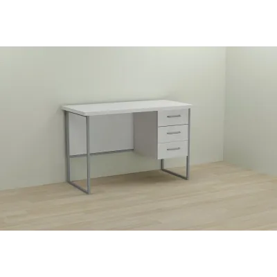 Комп'ютерний стіл Ferrum-decor Гаррі 75x140x60 сірий ДСП Біле 32мм