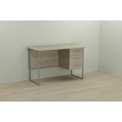 Компьютерный стол Ferrum-decor Гарри 75x120x70 серый ДСП Дуб Сонома 16мм Компьютерный стол Ferrum-decor Гарри 75x120x70 серый ДСП Дуб Сонома 16мм