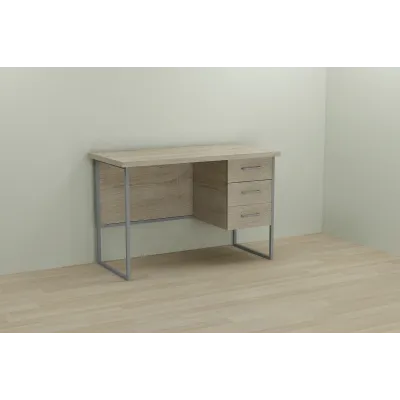 Компьютерный стол Ferrum-decor Гарри 75x120x70 серый ДСП Дуб Сонома 32мм Компьютерный стол Ferrum-decor Гарри 75x120x70 серый ДСП Дуб Сонома 32мм
