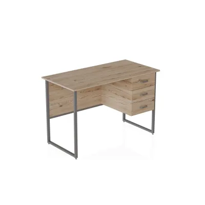 Компьютерный стол Ferrum-decor Гарри 75x120x70 серый ДСП Дуб Сан-Марино 32мм Компьютерный стол Ferrum-decor Гарри 75x120x70 серый ДСП Дуб Сан-Марино 32мм