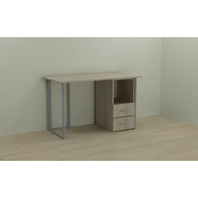 Комп'ютерний стіл Ferrum-decor Отто 75x120x60 сірий ДСП Дуб Сонома 16мм