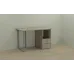 Комп'ютерний стіл Ferrum-decor Отто 75x120x70 сірий ДСП Дуб Сонома 16мм