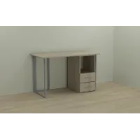 Комп'ютерний стіл Ferrum-decor Отто 75x140x70 сірий ДСП Дуб Сонома 16мм
