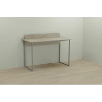 Компьютерный стол Ferrum-decor Скай 75x100x60 серый ДСП Дуб Сонома 16мм