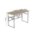 Компьютерный стол Ferrum-decor Раян 75x140x70 серый ДСП Дуб Сан-Марино 32мм
