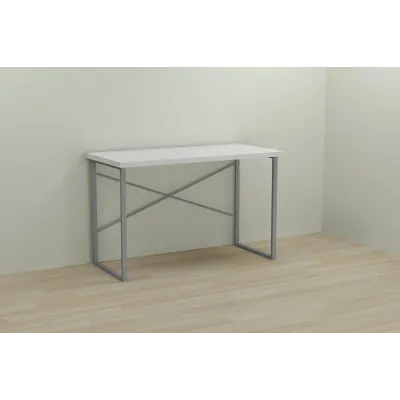 Комп'ютерний стіл Ferrum-decor Дейв 75x140x60 сірий ДСП Біле 32мм