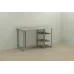 Компьютерный стол Ferrum-decor Кевин 75x100x60 серый ДСП Дуб Сонома 16мм