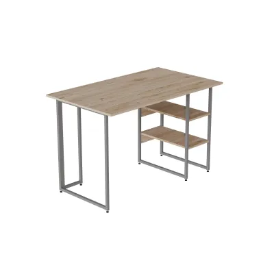 Компьютерный стол Ferrum-decor Кевин 75x120x60 серый ДСП Дуб Сан-Марино 32мм
