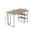 Комп'ютерний стіл Ferrum-decor Кевін 75x120x70 сірий ДСП Дуб Сан-Маріно 16мм