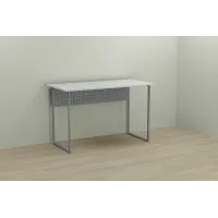Комп'ютерний стіл Ferrum-decor Майк 75x140x70 сірий ДСП Біле 16мм