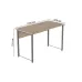 Компьютерный стол Ferrum-decor Курт 75x120x60 серый ДСП Дуб Сан-Марино 32мм