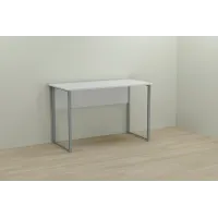 Комп'ютерний стіл Ferrum-decor Курт 75x140x60 сірий ДСП Біле 16мм