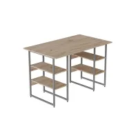 Компьютерный стол Ferrum-decor Карэн 75x120x60 серый ДСП Дуб Сан-Марино 16мм Компьютерный стол Ferrum-decor Карэн 75x120x60 серый ДСП Дуб Сан-Марино 16мм