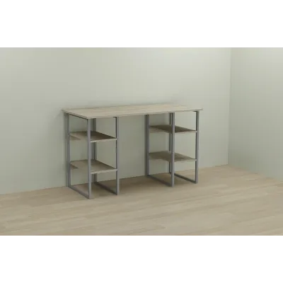 Комп'ютерний стіл Ferrum-decor Карен 75x120x70 сірий ДСП Дуб Сонома 16мм
