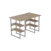 Комп'ютерний стіл Ferrum-decor Карен 75x120x70 сірий ДСП Дуб Сан-Маріно 16мм