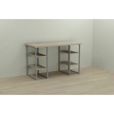Комп'ютерний стіл Ferrum-decor Карен 75x120x70 сірий ДСП Дуб Сонома 32мм