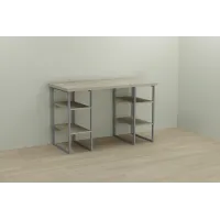 Компьютерный стол Ferrum-decor Тим 75x120x60 серый ДСП Дуб Сонома 32мм