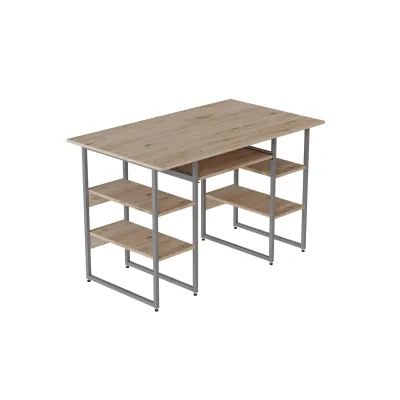 Компьютерный стол Ferrum-decor Тим 75x120x60 серый ДСП Дуб Сан-Марино 32мм