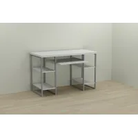 Компьютерный стол Ferrum-decor Тим 75x120x70 серый ДСП Белое 32мм Компьютерный стол Ferrum-decor Тим 75x120x70 серый ДСП Белое 32мм