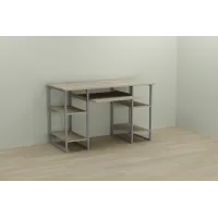 Комп'ютерний стіл Ferrum-decor Тім 75x140x70 сірий ДСП Дуб Сонома 16мм Комп'ютерний стіл Ferrum-decor Тім 75x140x70 сірий ДСП Дуб Сонома 16мм