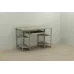 Компьютерный стол Ferrum-decor Тим 75x140x70 серый ДСП Дуб Сонома 32мм