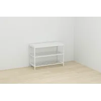 Банкетка універсальна Ferrum-decor Слайм 45x63x26 білий ДСП Біле 16мм (XK00007)