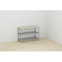 Банкетка универсальная Ferrum-decor Слайм 45x63x26 серый ДСП Дуб Сонома 16мм (XK00016)