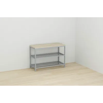 Банкетка універсальна Ferrum-decor Слайм 45x63x26 сірий ДСП Дуб Сонома 16мм (XK00016) Банкетка універсальна Ferrum-decor Слайм 45x63x26 сірий ДСП Дуб Сонома 16мм (XK00016)