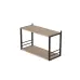 Книжная полка универсальная Ferrum-decor Стим 1 38x63x26 черный ДСП Дуб Сан-Марино 16мм (XK00020)
