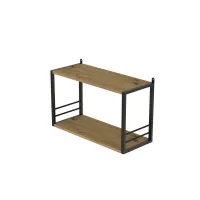 Книжкова полиця універсальна Ferrum-decor Стим 1 38x63x26 чорний ДСП Дуб Артізан 16мм (XK00021) Книжкова полиця універсальна Ferrum-decor Стим 1 38x63x26 чорний ДСП Дуб Артізан 16мм (XK00021)