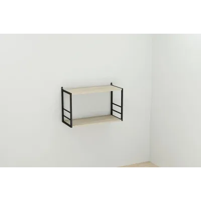 Книжкова полиця універсальна Ferrum-decor Стім 1 38x63x26 чорний ДСП Дуб Сонома 16мм (XK00022) Книжкова полиця універсальна Ferrum-decor Стім 1 38x63x26 чорний ДСП Дуб Сонома 16мм (XK00022)