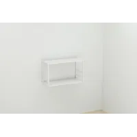 Книжная полка универсальная Ferrum-decor Стим 1 38x63x26 белый ДСП Белое 16мм (XK00025) Книжная полка универсальная Ferrum-decor Стим 1 38x63x26 белый ДСП Белое 16мм (XK00025)