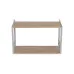 Книжная полка универсальная Ferrum-decor Стим 1 38x63x26 белый ДСП Дуб Сан-Марино 16мм (XK00026)