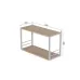 Книжная полка универсальная Ferrum-decor Стим 1 38x63x26 белый ДСП Дуб Сан-Марино 16мм (XK00026)
