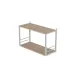Книжная полка универсальная Ferrum-decor Стим 1 38x63x26 белый ДСП Дуб Сан-Марино 16мм (XK00026)