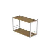 Книжкова полиця універсальна Ferrum-decor Стім 1 38x63x26 білий ДСП Дуб Артізан 16мм (XK00027) Книжкова полиця універсальна Ferrum-decor Стім 1 38x63x26 білий ДСП Дуб Артізан 16мм (XK00027)