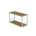 Книжная полка универсальная Ferrum-decor Стим 1 38x63x26 белый ДСП Дуб Артизан 16мм (XK00027)