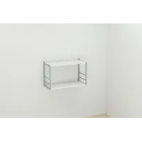 Книжкова полиця універсальна Ferrum-decor Стим 1 38x63x26 сірий ДСП Біле 16мм (XK00031) Книжкова полиця універсальна Ferrum-decor Стим 1 38x63x26 сірий ДСП Біле 16мм (XK00031)