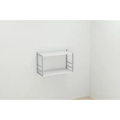 Книжная полка универсальная Ferrum-decor Стим 1 38x63x26 серый ДСП Белое 16мм (XK00031) Книжная полка универсальная Ferrum-decor Стим 1 38x63x26 серый ДСП Белое 16мм (XK00031)