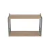 Книжная полка универсальная Ferrum-decor Стим 1 38x63x26 серый ДСП Дуб Сан-Марино 16мм (XK00032)